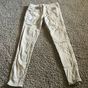 Ladies American Eagle Super Super Stretch tan/beige Jeggings  Sz 8